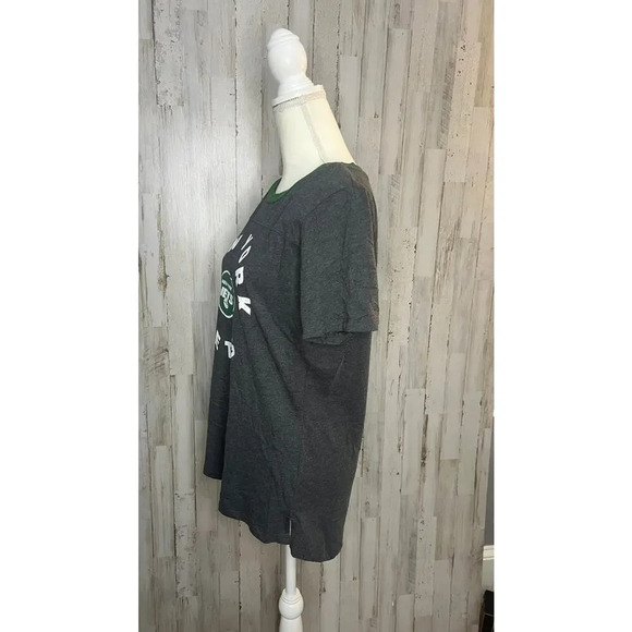 NWT New York Jets Women's Gray Scoop Neck T-Shirt Size Large Short‎ Sleeve - Picture 4 of 5
